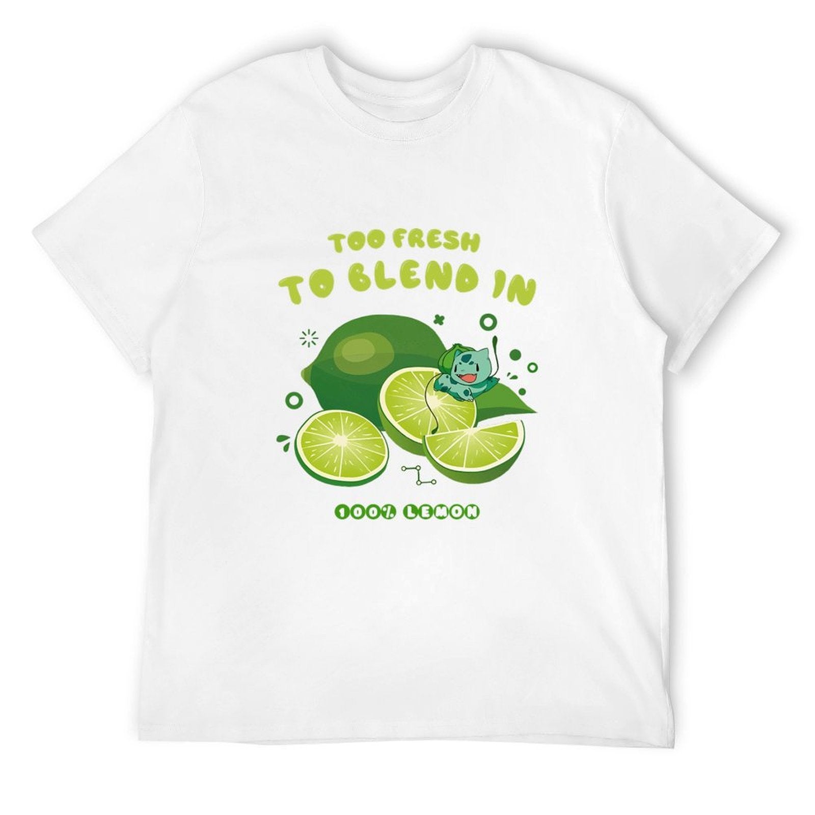 Too Fresh to Blend In Lime Graphic Black T-Shirt