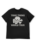 Toxic Twins Skull Crossbones World Tour Graphic T-Shirt