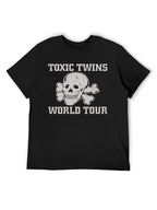 Toxic Twins Skull Crossbones World Tour Graphic T-Shirt