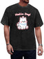 Hello Dog Cartoon Vintage Washed T-Shirt