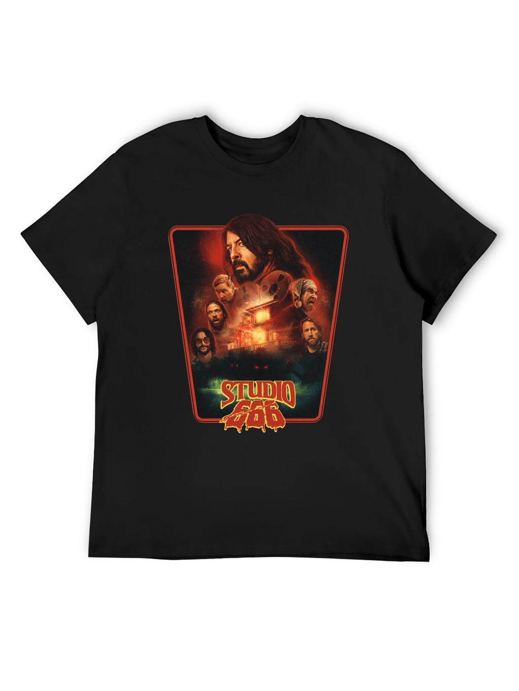 Foo Fighters Studio 666 Horror Poster Graphic T-Shirt