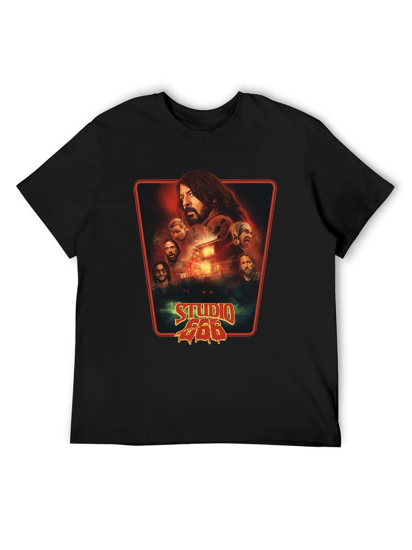 Foo Fighters Studio 666 Horror Poster Graphic T-Shirt
