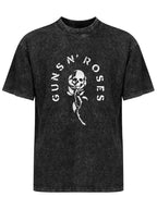 Guns N’ Roses Skull and Rose Vintage Graphic T-Shirt