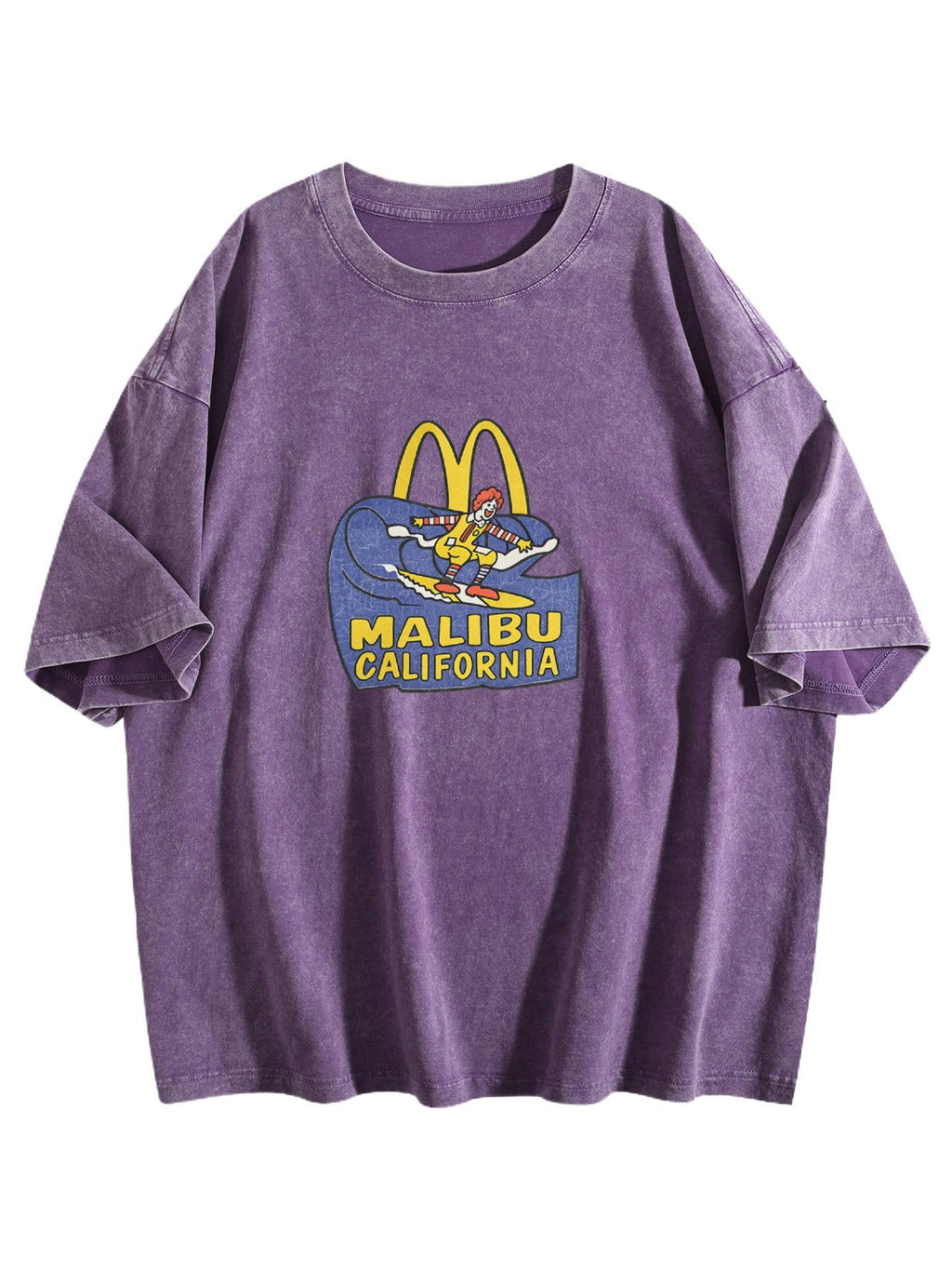 Malibu California Surf Graphic Washed T-Shirt