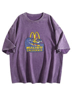 Malibu California Surf Graphic Washed T-Shirt