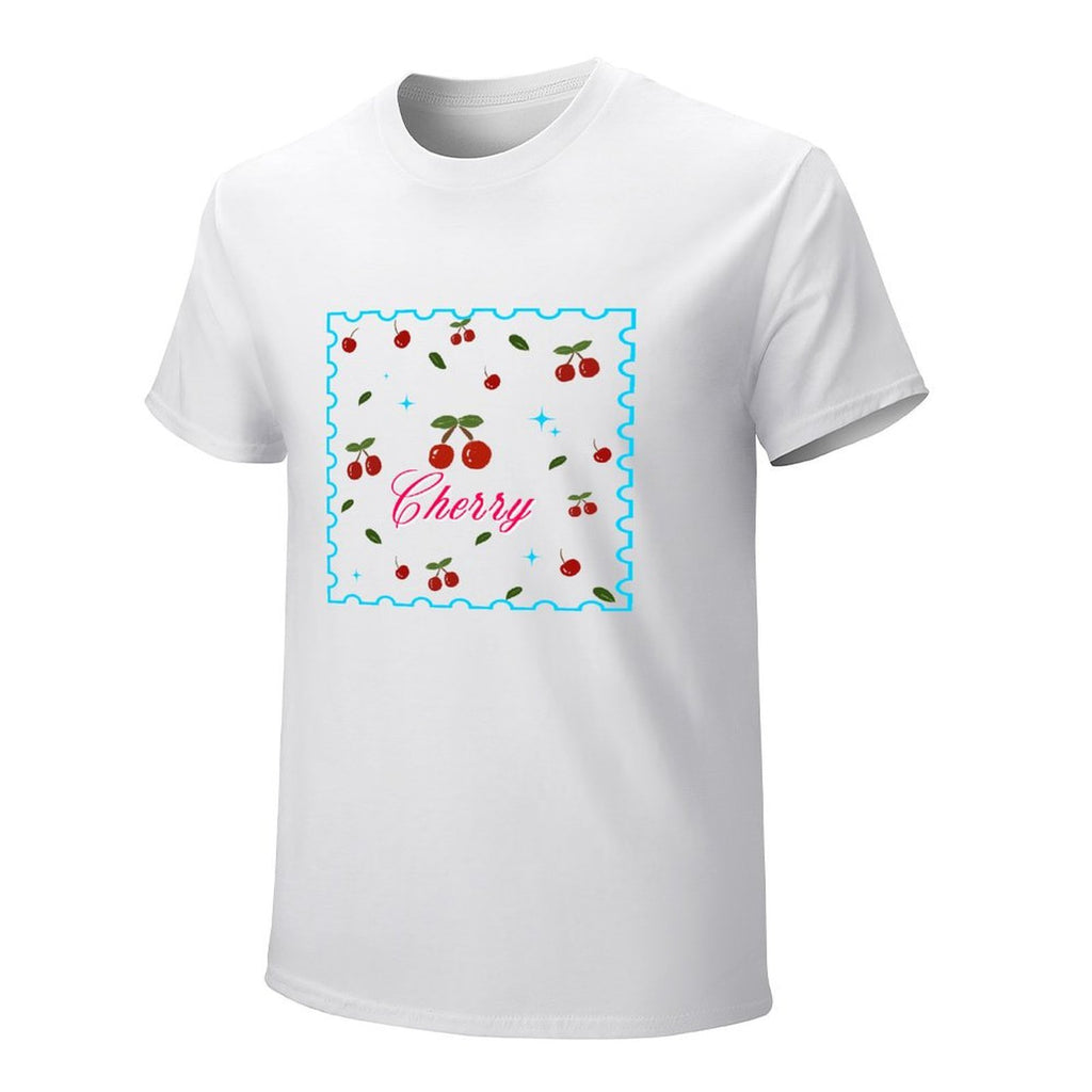 Cherry Graphic White T-Shirt