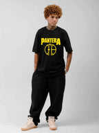Pantera Yellow Emblem Logo Graphic T-Shirt