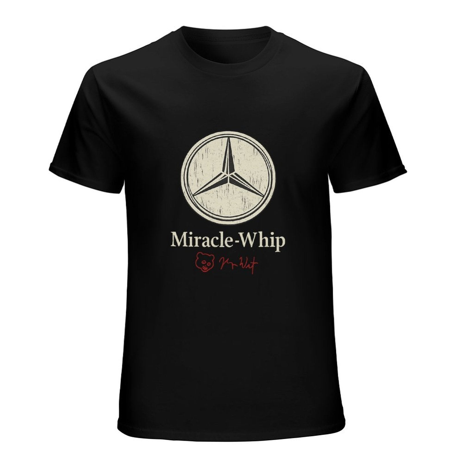 Miracle Whip Star Emblem Graphic Black T-Shirt