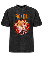 AC/DC Vintage Rock Guitarist Graphic T-Shirt