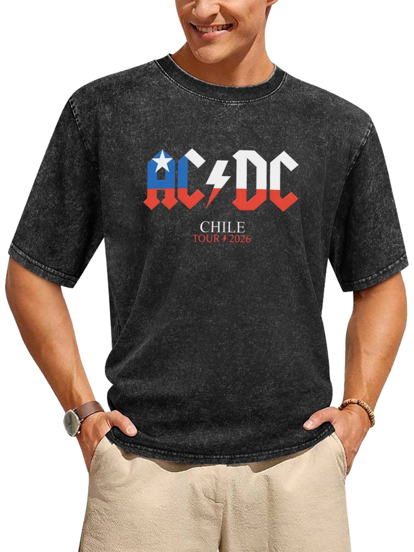 AC/DC Chile Tour 2026 Graphic T-Shirt