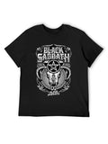 Black Sabbath Horned Skull Pentagram Gothic T-Shirt