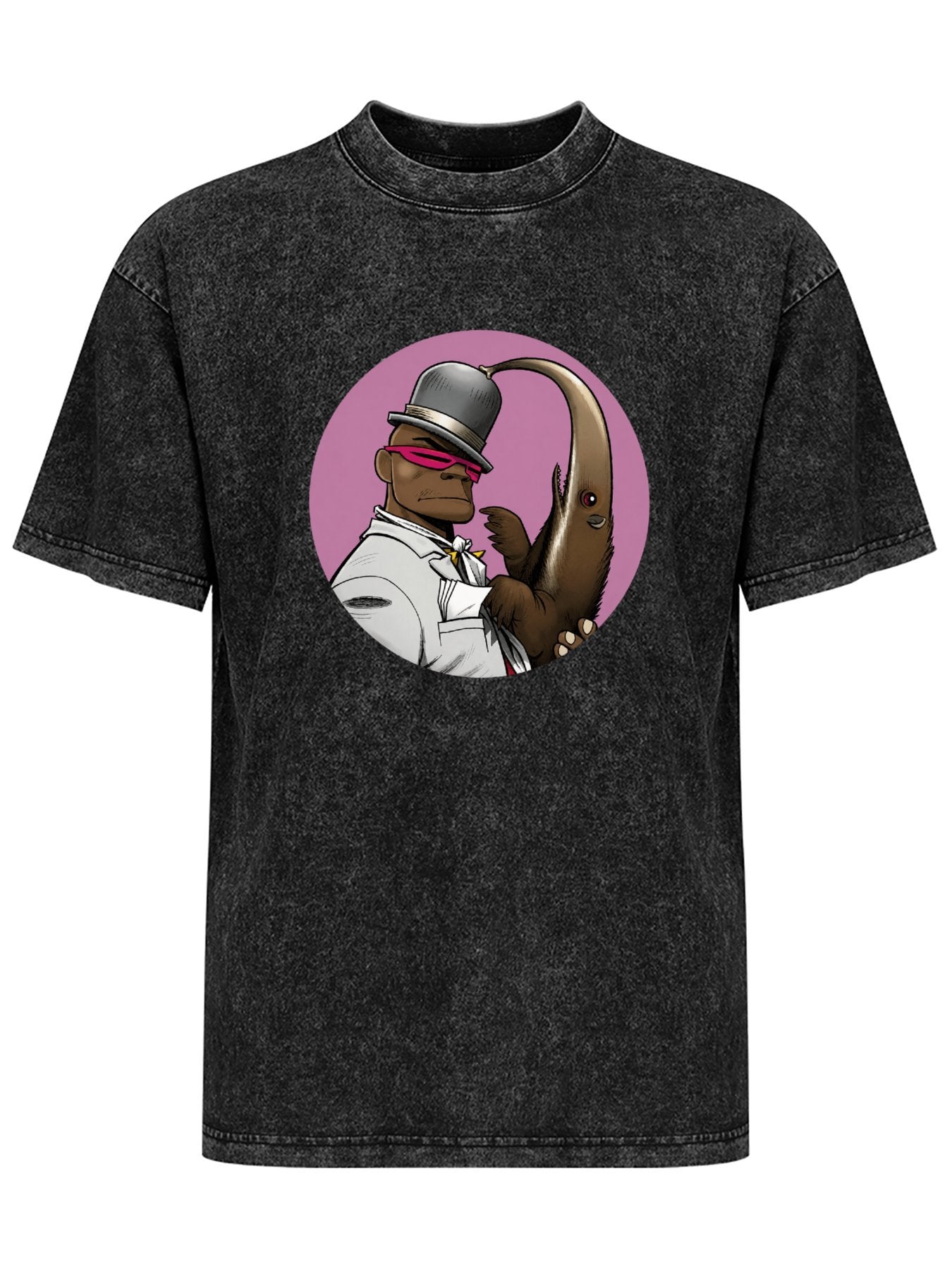 Gorillaz Russel Hobbs and Anteater Character Graphic T-Shirt