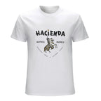 Hacienda Hotels and Motels Horse Graphic White T-Shirt