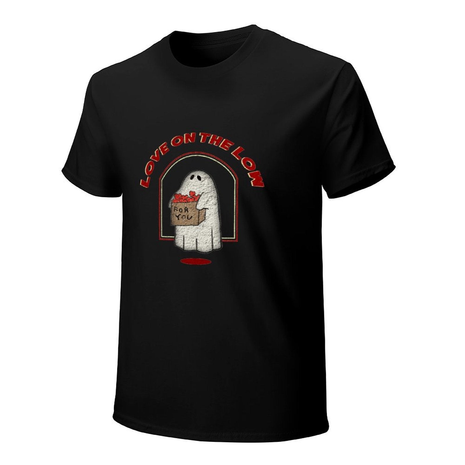Love on the Low Ghost Graphic Black T-Shirt