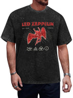 Led Zeppelin Winged Angel and Symbols Graphic T-Shirt