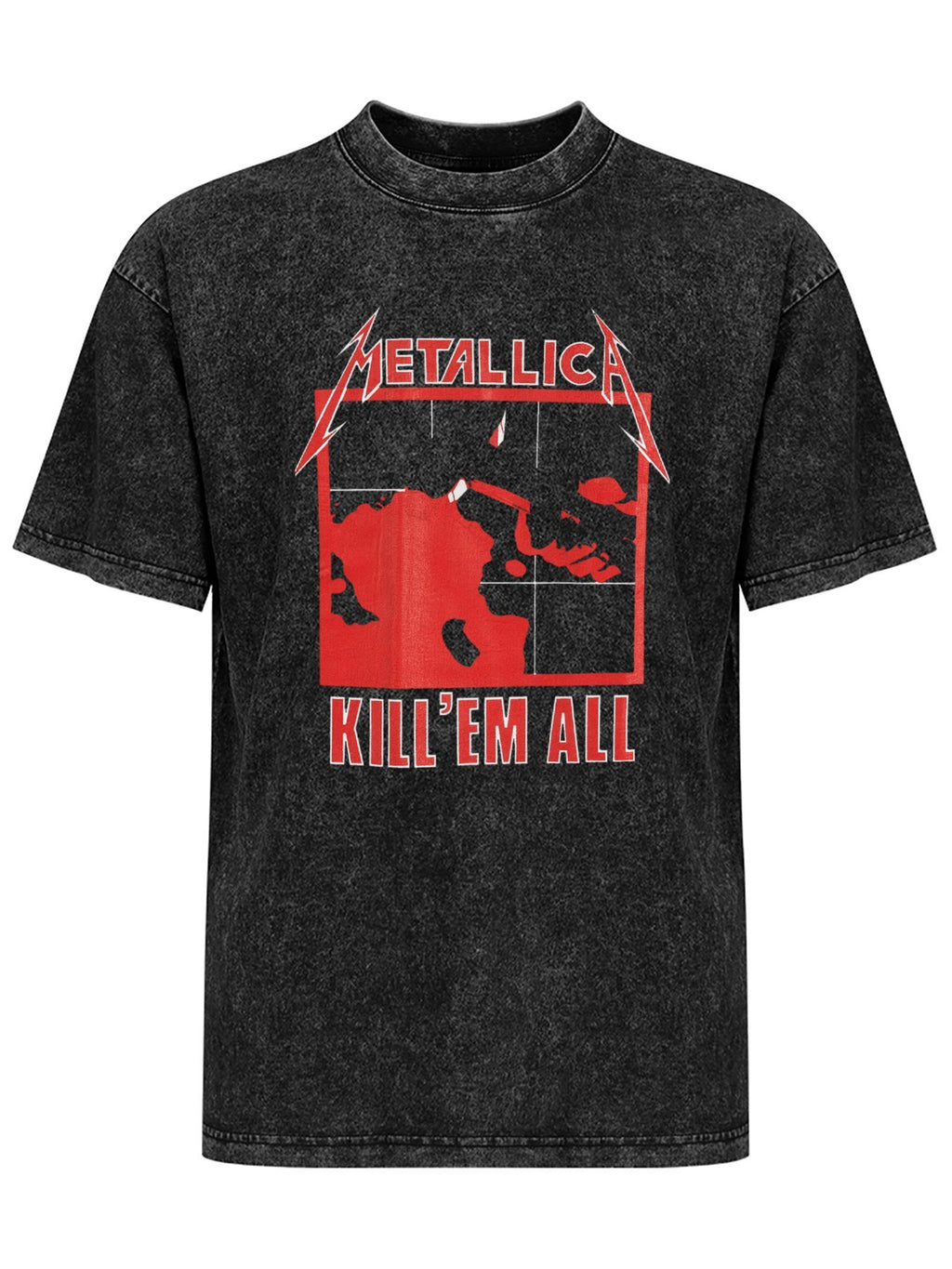 Metallica Kill 'Em All Red Hammer Graphic T-Shirt
