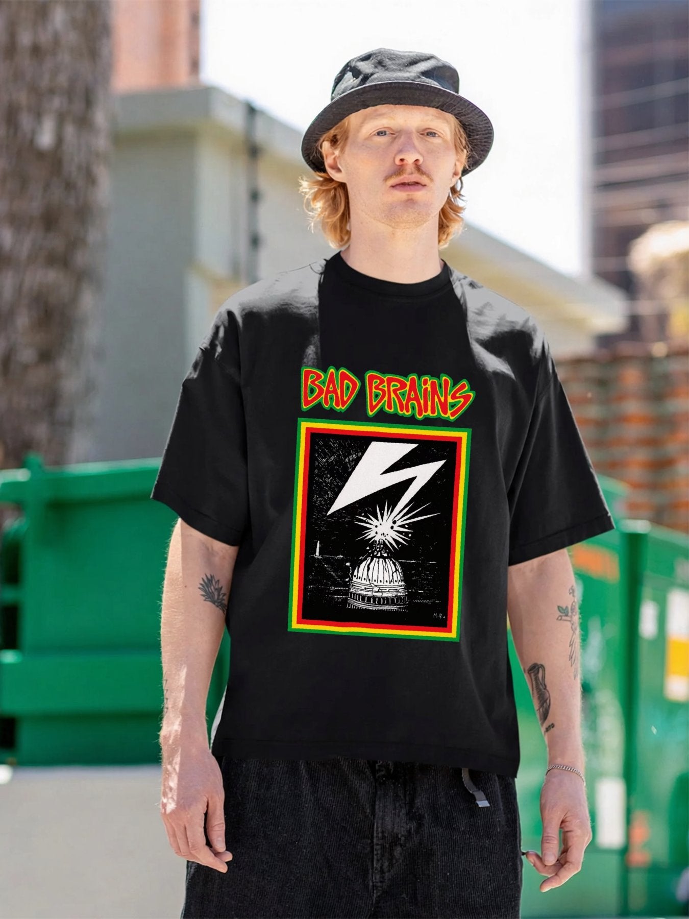 Bad Brains Bold Lightning Panel T-Shirt