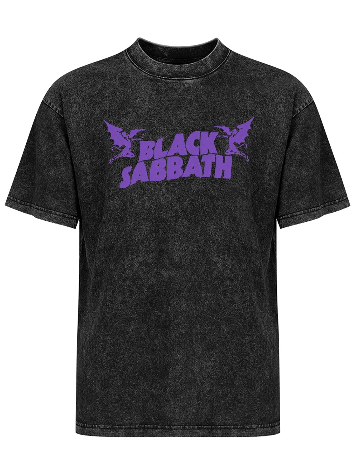 Black Sabbath Flying Demon Logo Graphic T-Shirt
