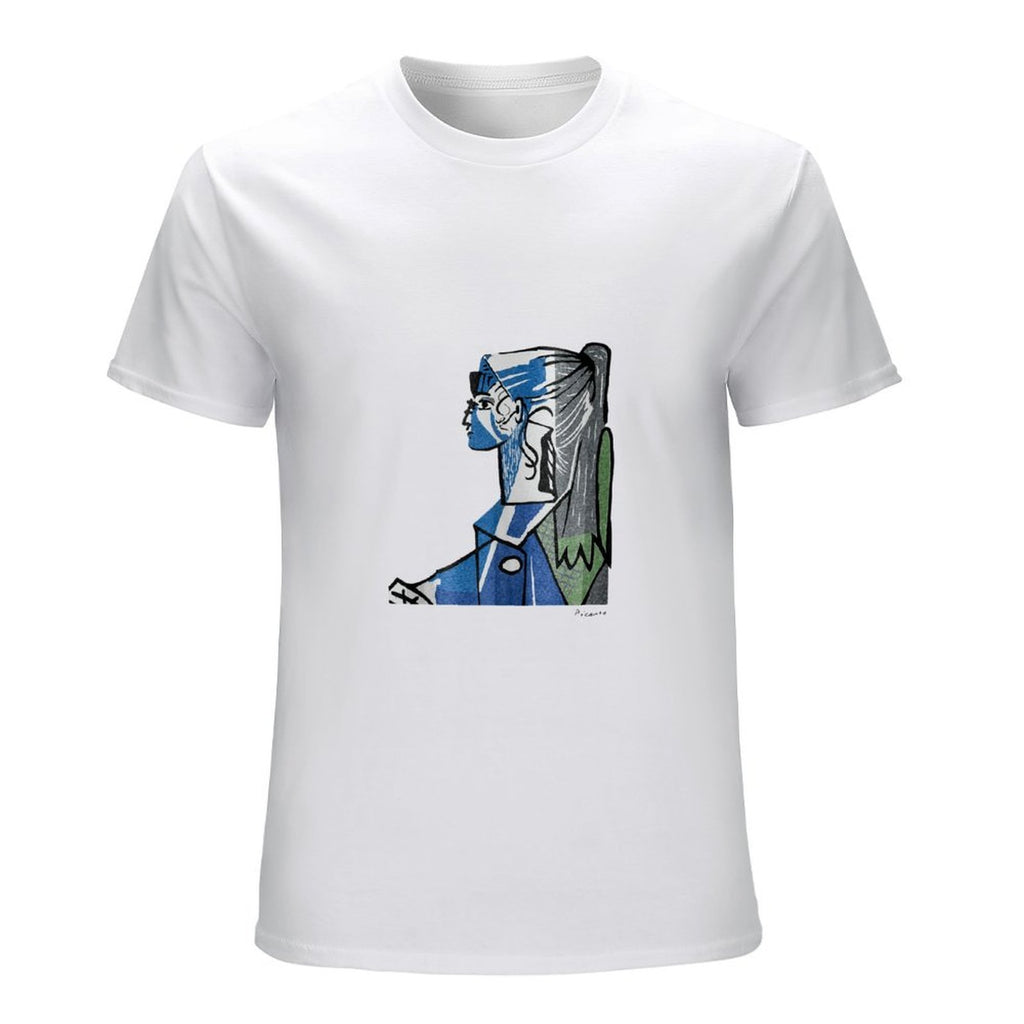 Abstract Cubist Portrait Graphic T-Shirt
