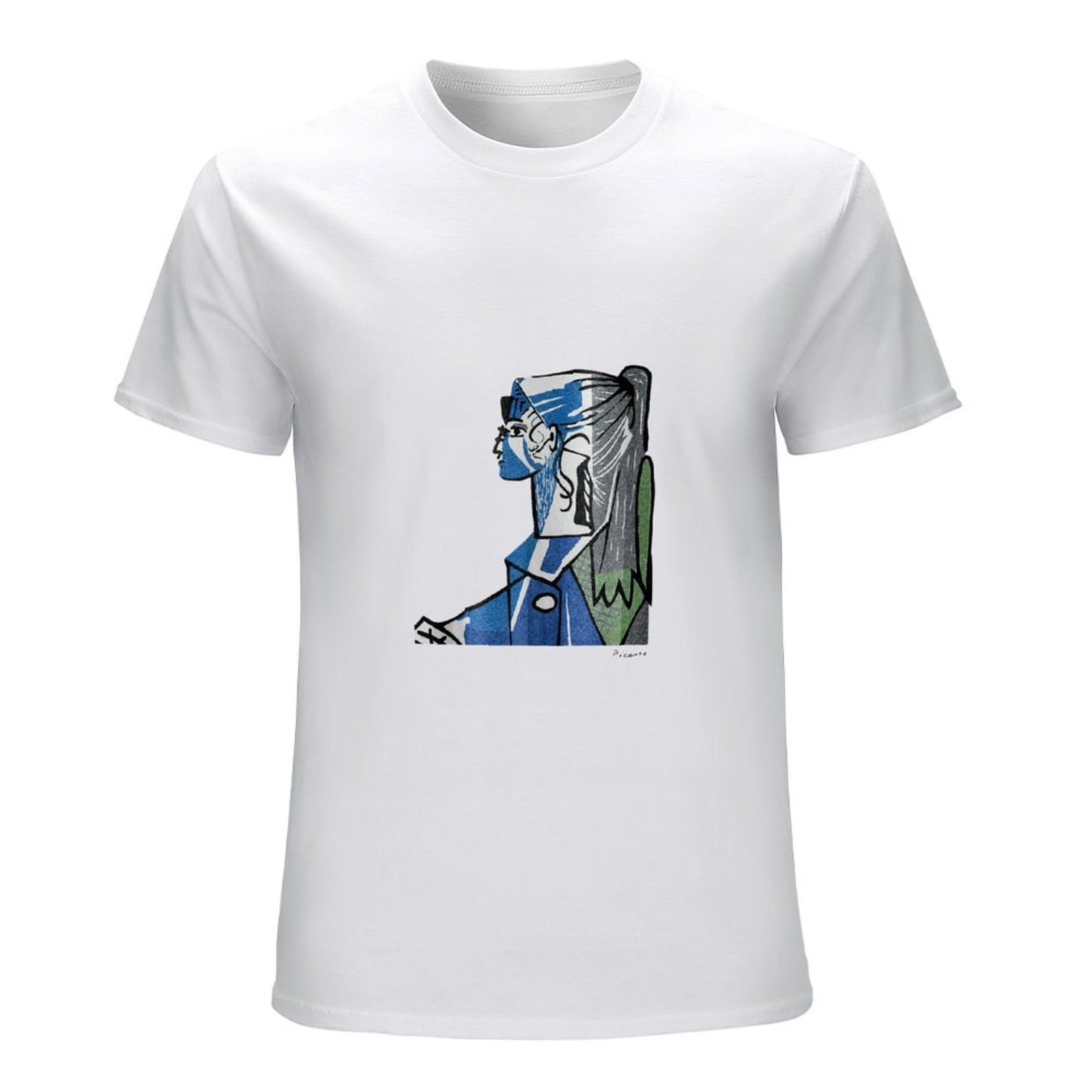 Abstract Cubist Portrait Graphic T-Shirt