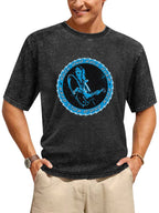 KISS Rock and Roll Over Blue Guitarist T-Shirt