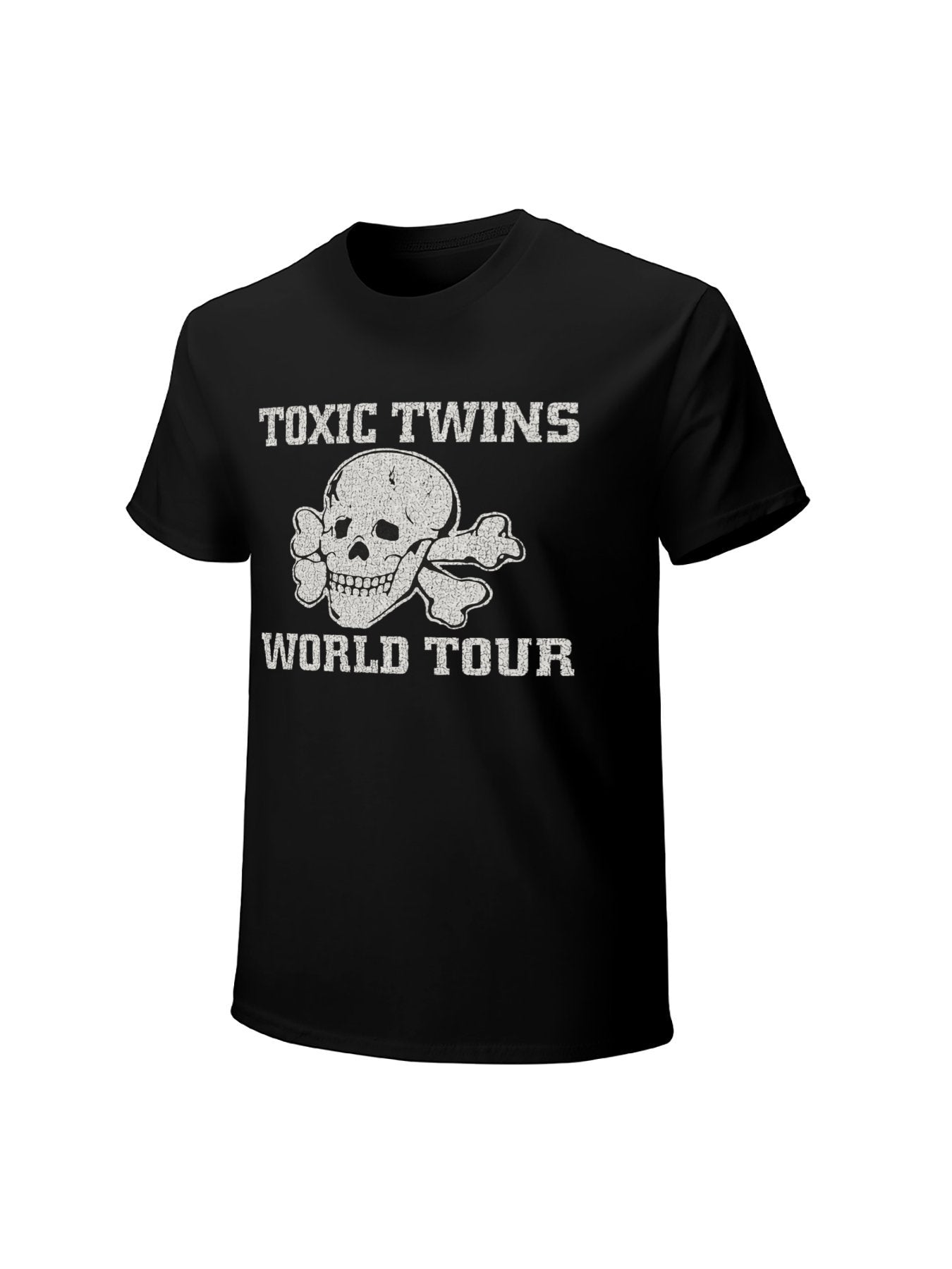 Toxic Twins Skull Crossbones World Tour Graphic T-Shirt