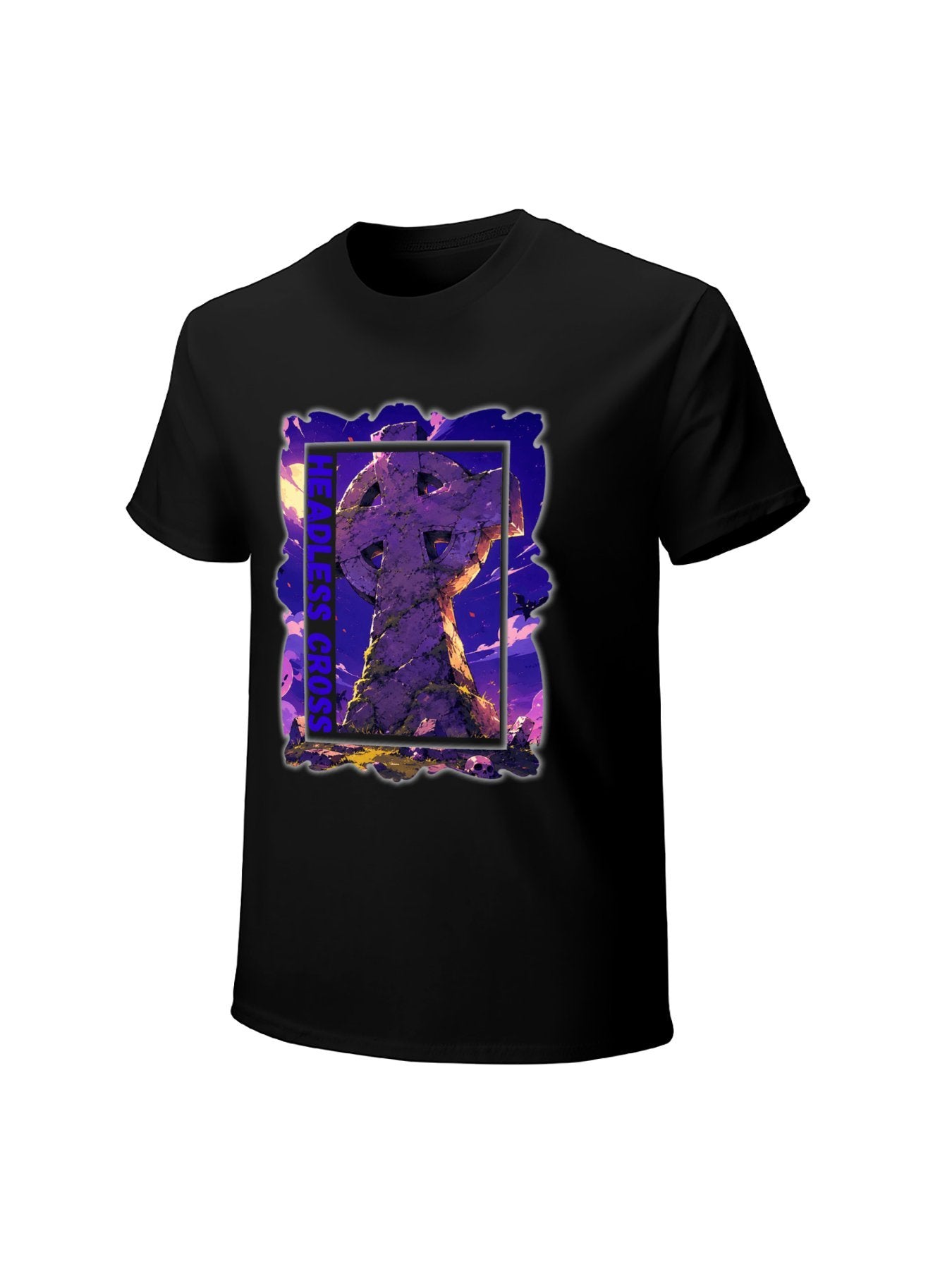 Black Sabbath Headless Cross Purple Stone Graphic T-Shirt