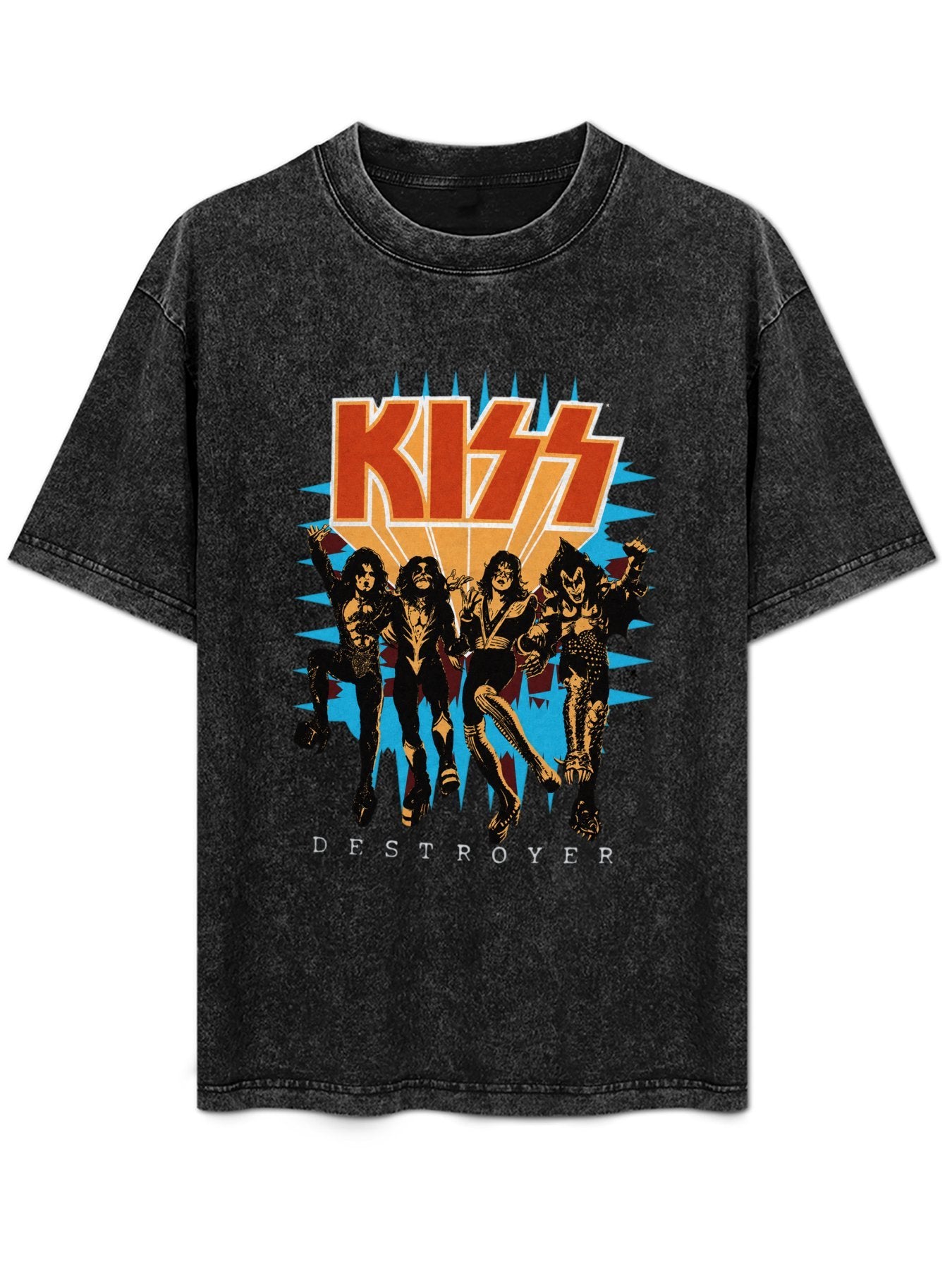 KISS Destroyer Band Graphic Vintage T-Shirt