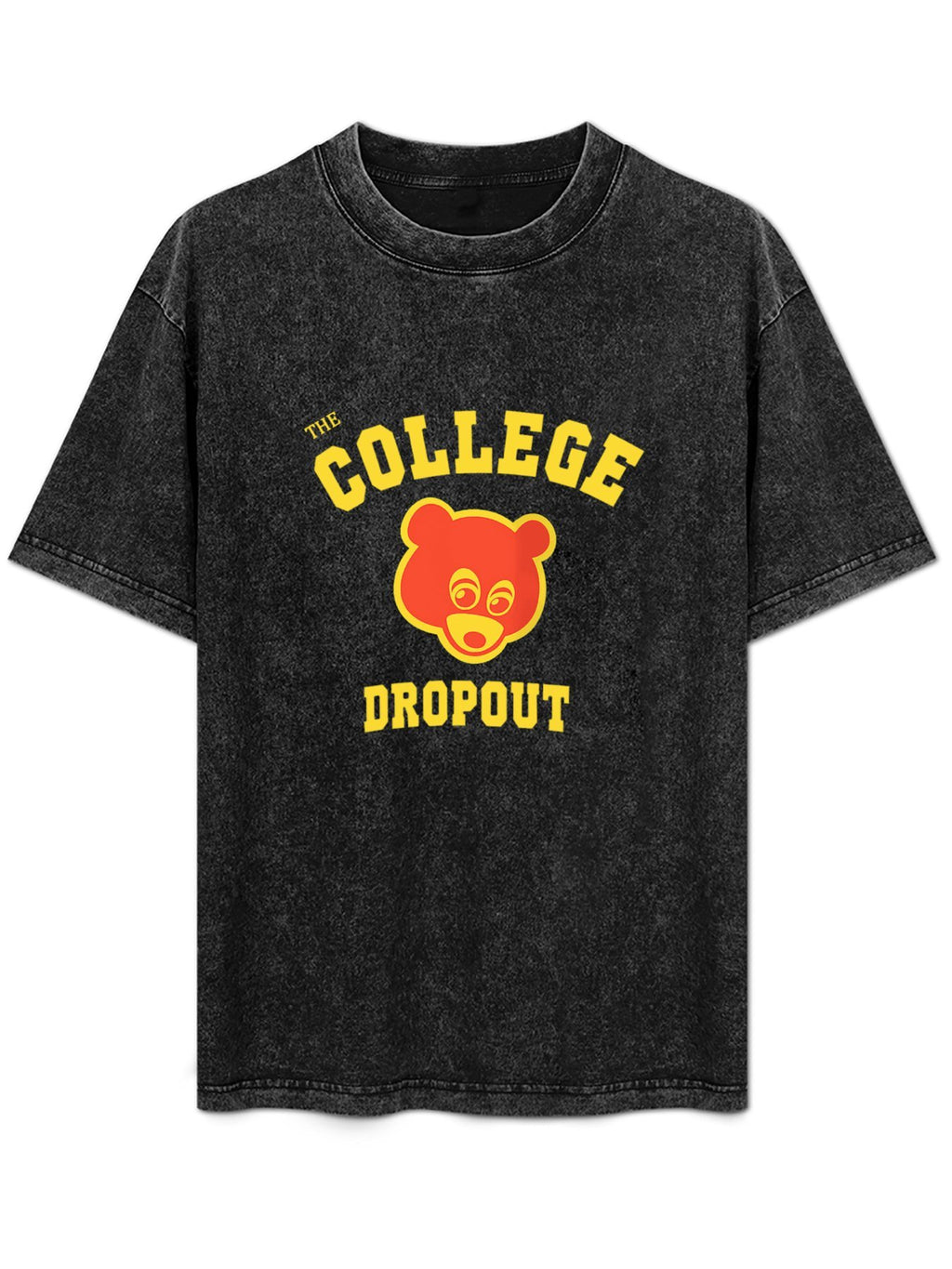 The College Dropout Bear Graphic Washed T-Shirt