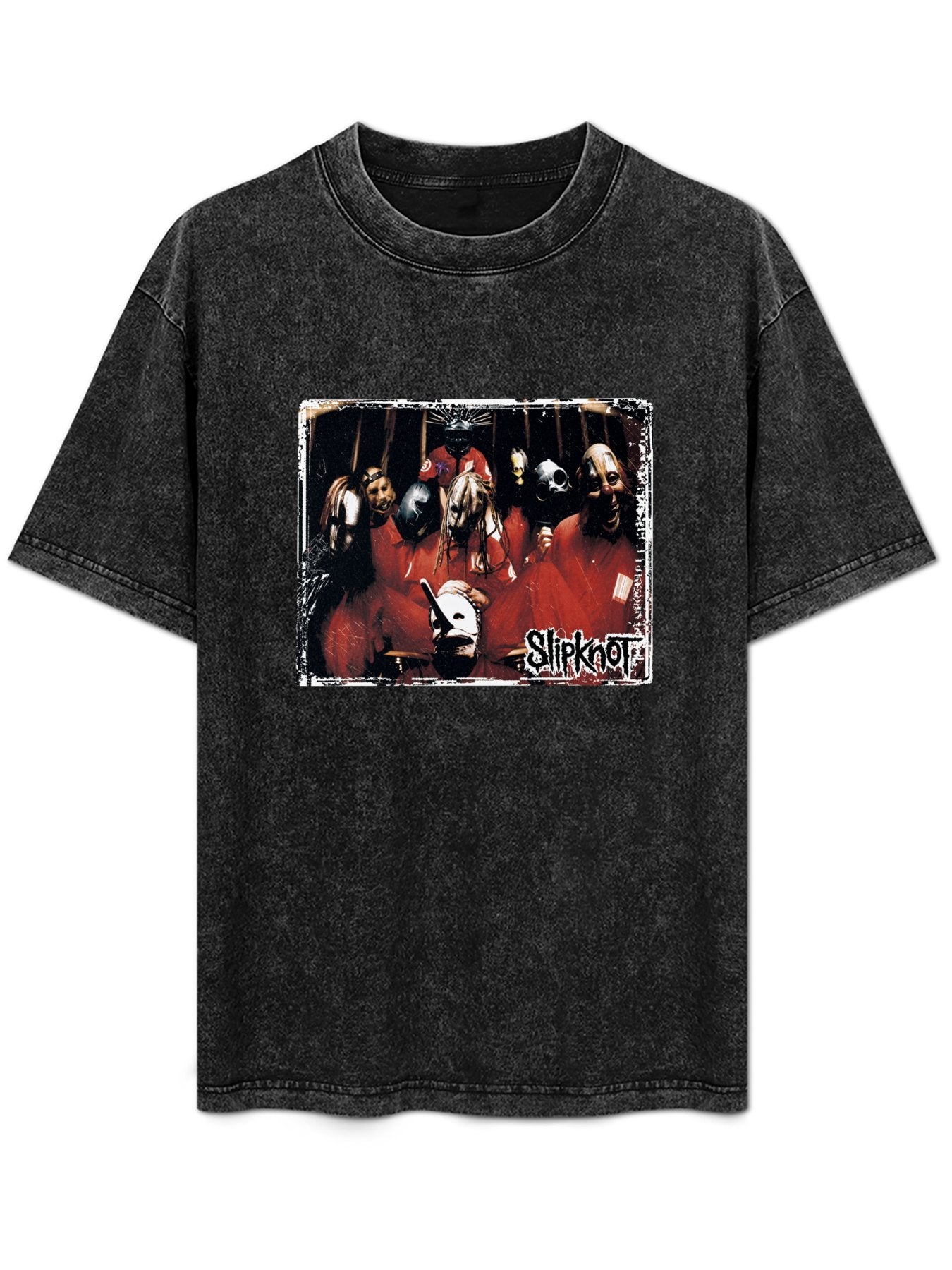 Slipknot Masked Band Group Photo Graphic T-Shirt