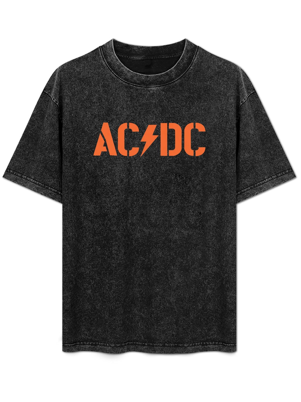 AC/DC Orange Logo Graphic T-Shirt