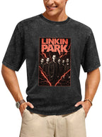 Vintage Washed Linkin Park Lightning Band Graphic T-Shirt