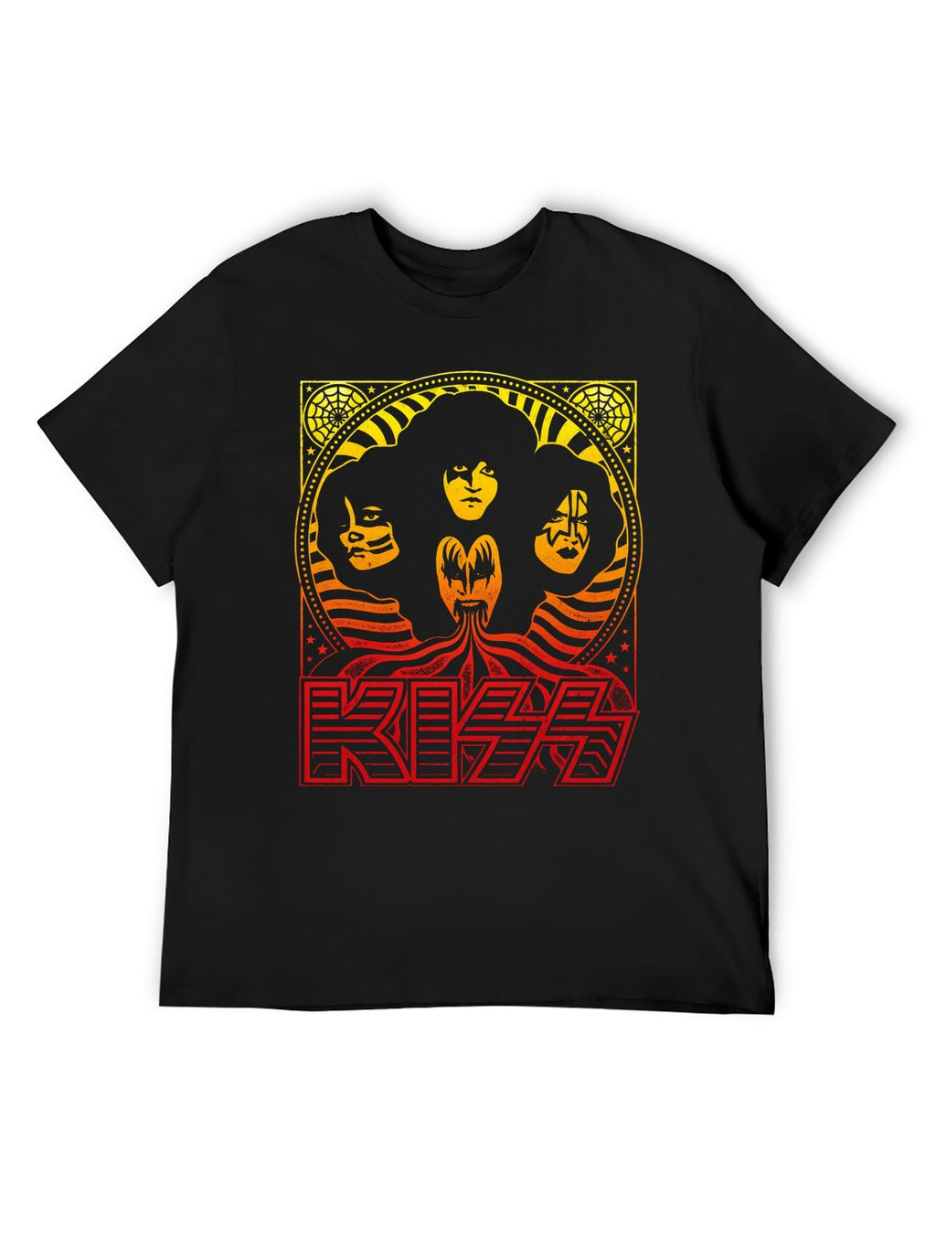 KISS Retro Portrait Poster Graphic T-Shirt