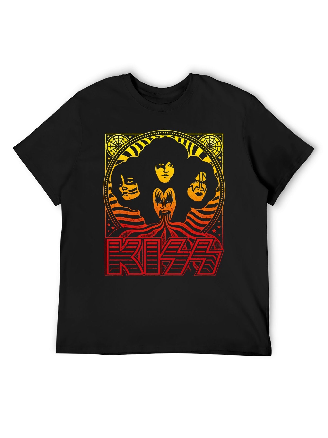 KISS Retro Portrait Poster Graphic T-Shirt