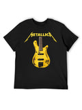 Metallica Yellow Guitar Graphic T-Shirt