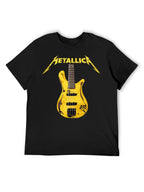Metallica Yellow Guitar Graphic T-Shirt