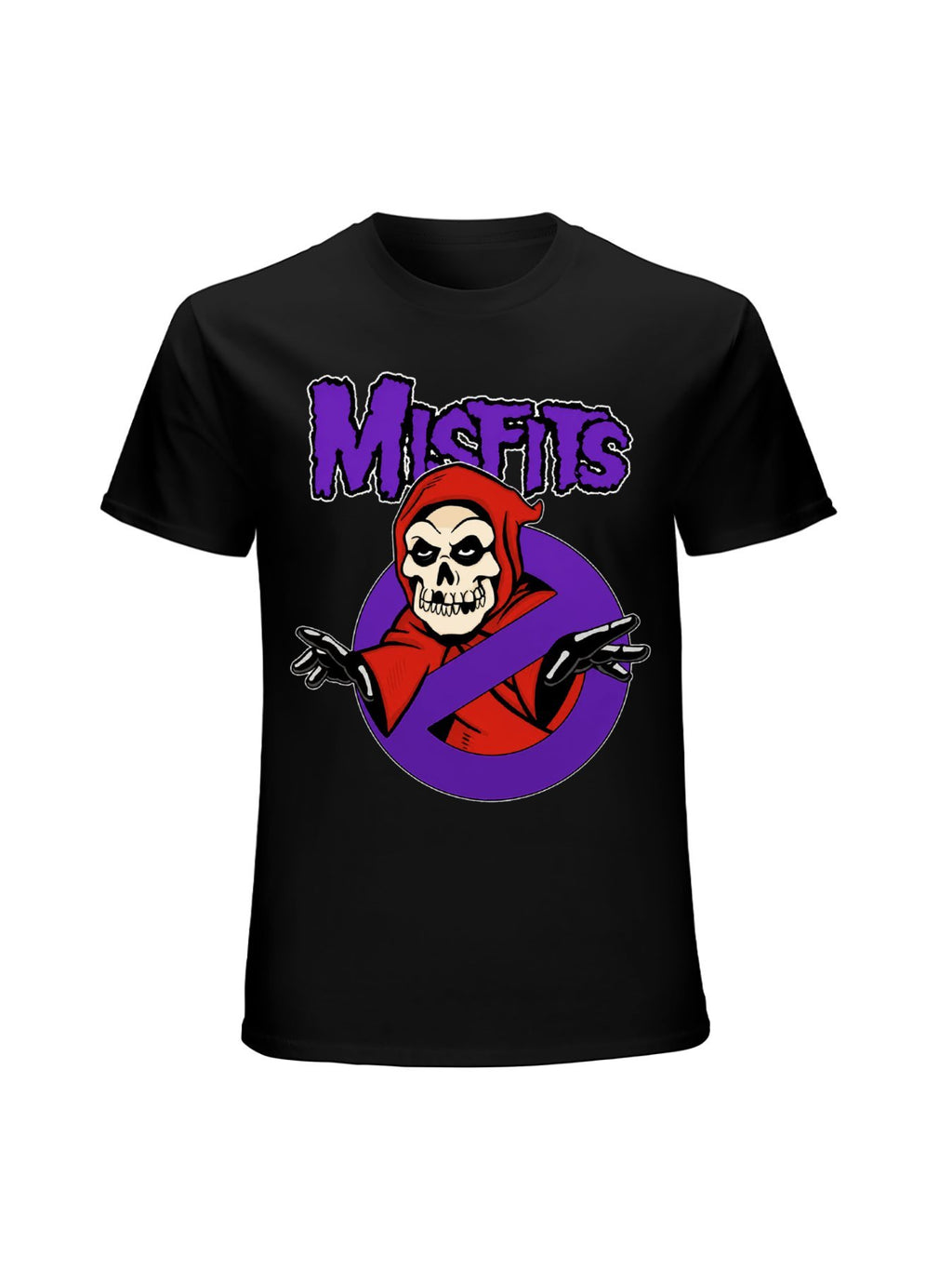 Misfits Crimson Ghost Cartoon Logo Graphic T-Shirt