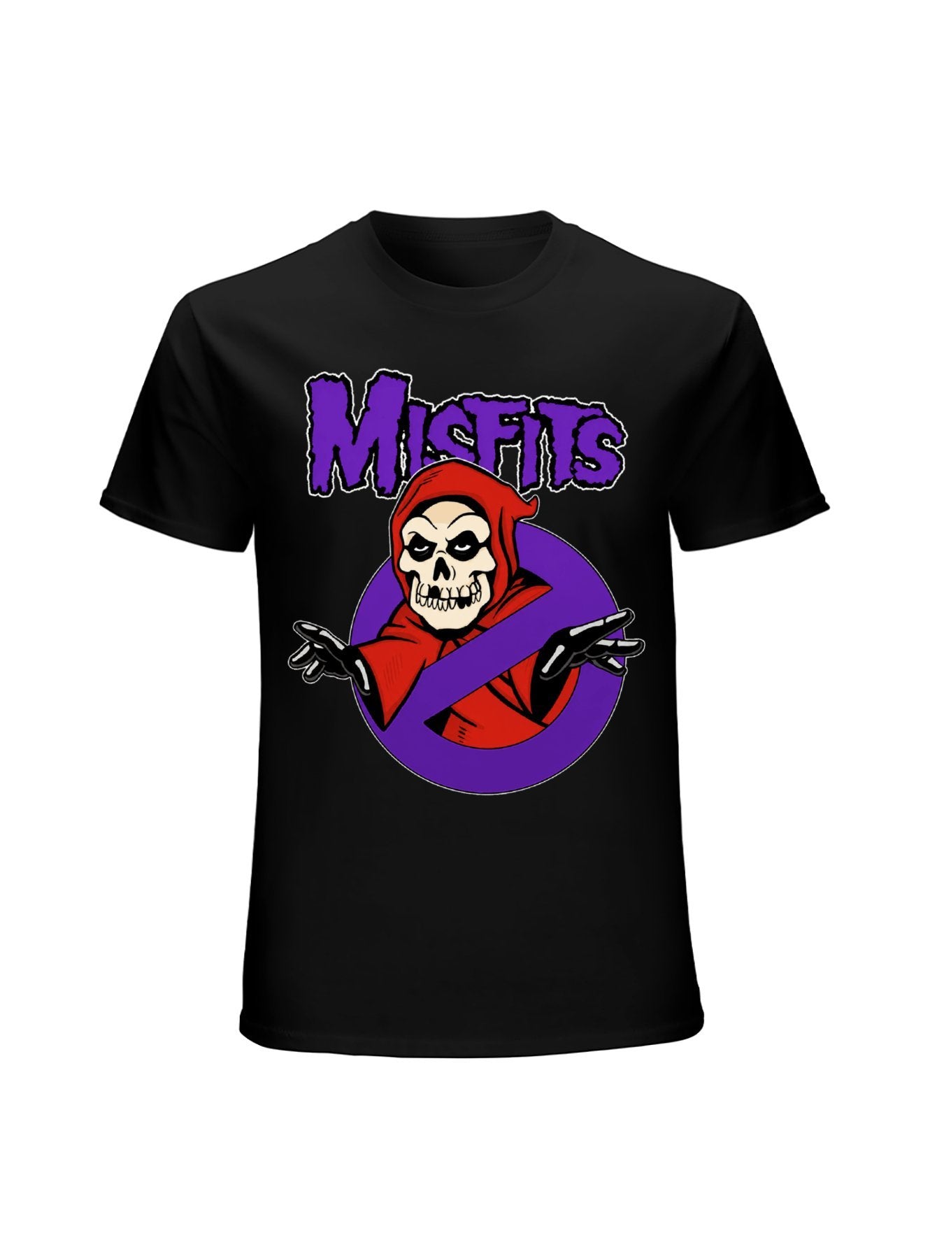 Misfits Crimson Ghost Cartoon Logo Graphic T-Shirt
