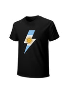 AC/DC Argentina Lightning Flag Minimalist T-Shirt
