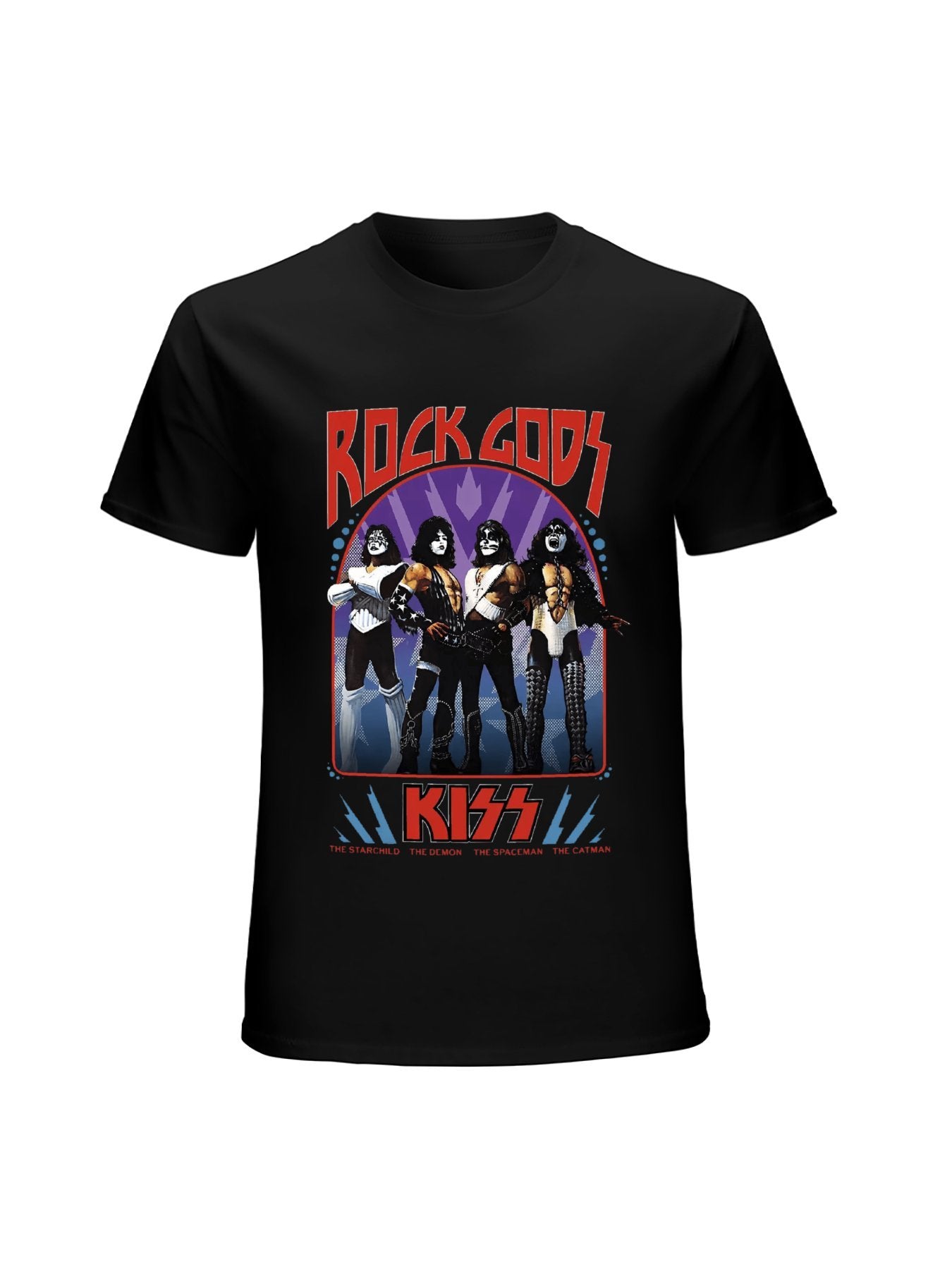 KISS Rock Gods Band Portrait Vintage T-Shirt