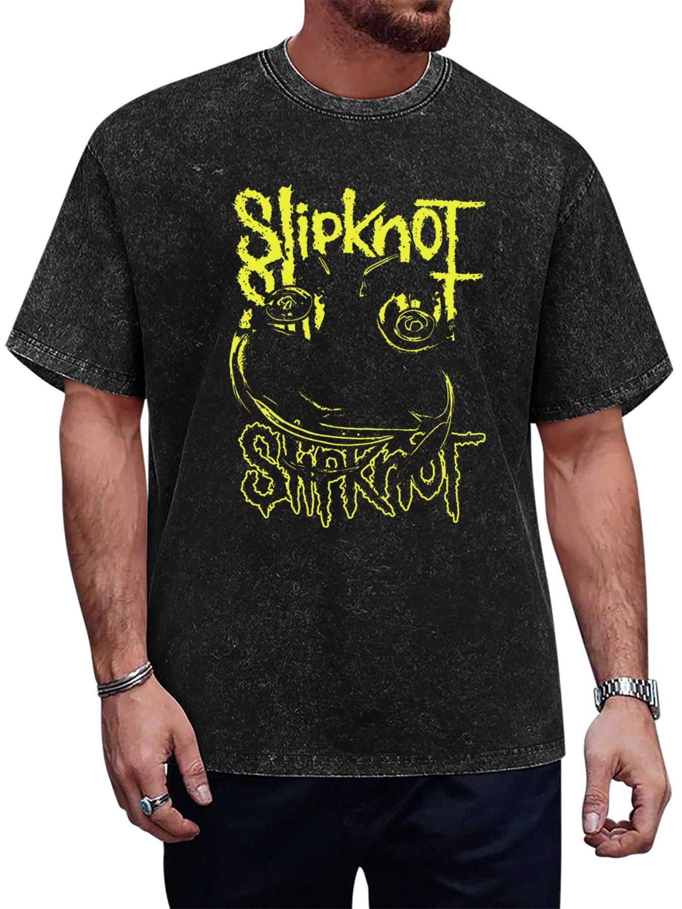 Slipknot Yellow Mask Graphic T-Shirt