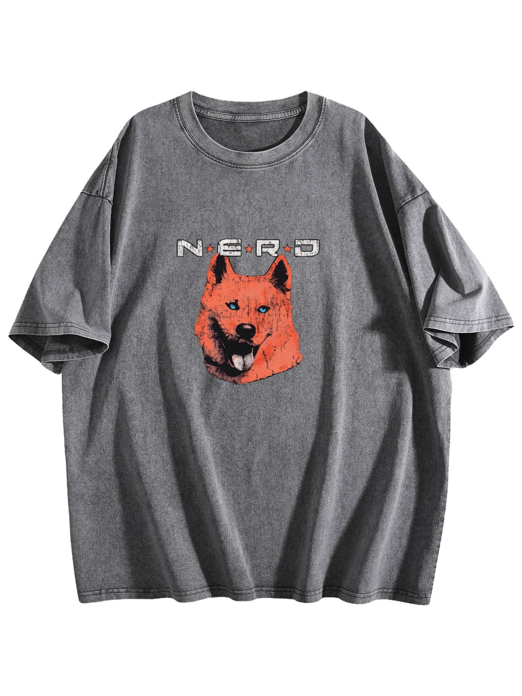 N.E.R.D Dog Graphic Washed T-Shirt