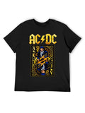 AC/DC Guitarist Ace Card Vintage Rock T-Shirt