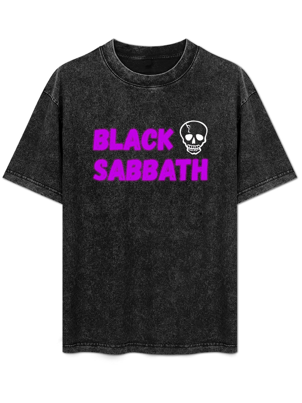 Vintage Washed Black Sabbath Skull Graphic T-Shirt