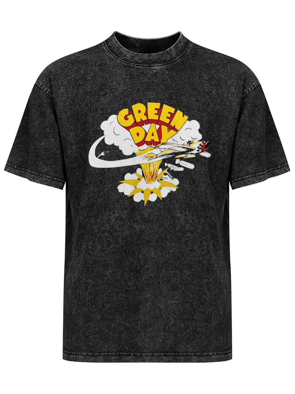 Green Day Jet Explosion Graphic T-Shirt