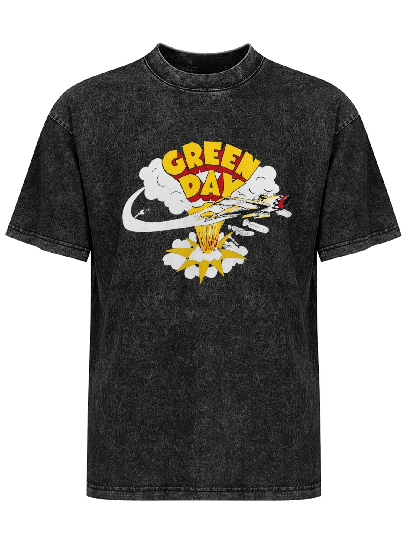 Green Day Jet Explosion Graphic T-Shirt