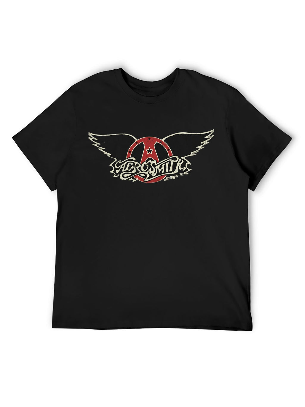 Aerosmith Winged Circle Logo Vintage Graphic T-Shirt