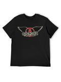 Aerosmith Winged Circle Logo Vintage Graphic T-Shirt