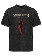 Vintage Washed Megadeth Countdown to Extinction Graphic T-Shirt