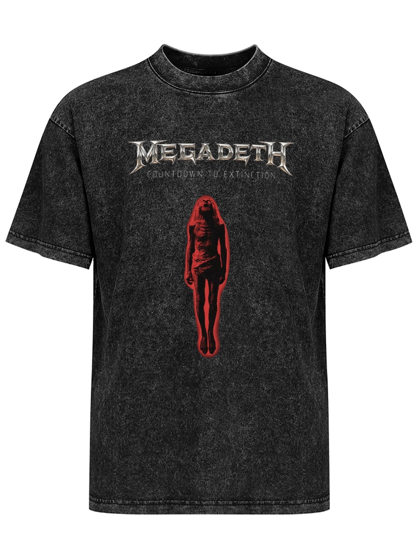 Vintage Washed Megadeth Countdown to Extinction Graphic T-Shirt